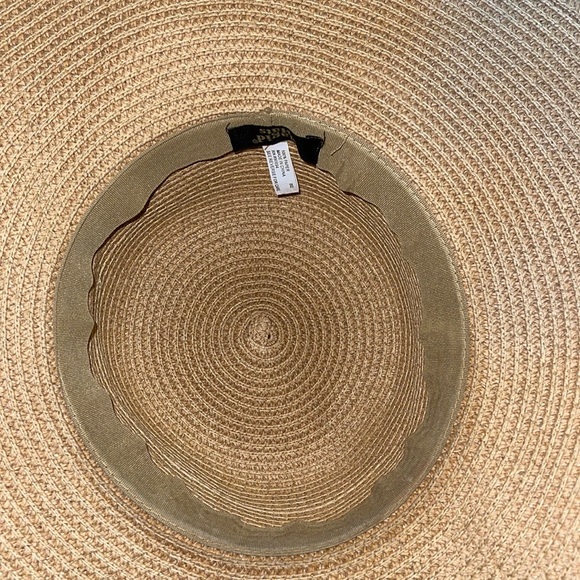 Magid Hats straw hat with fringe trim and patterned band and wide‎ brim main image 4